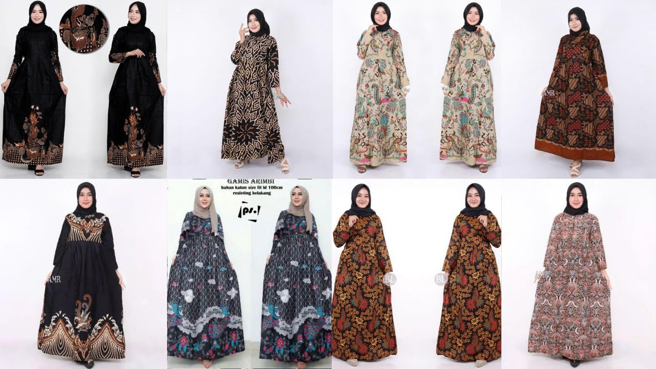 TERLARIS! MODEL BAJU GAMIS BATIK TERBARU BERKUALITAS ADA BERBAGAI MACAM UKURAN MULAI DARI LD 105-140