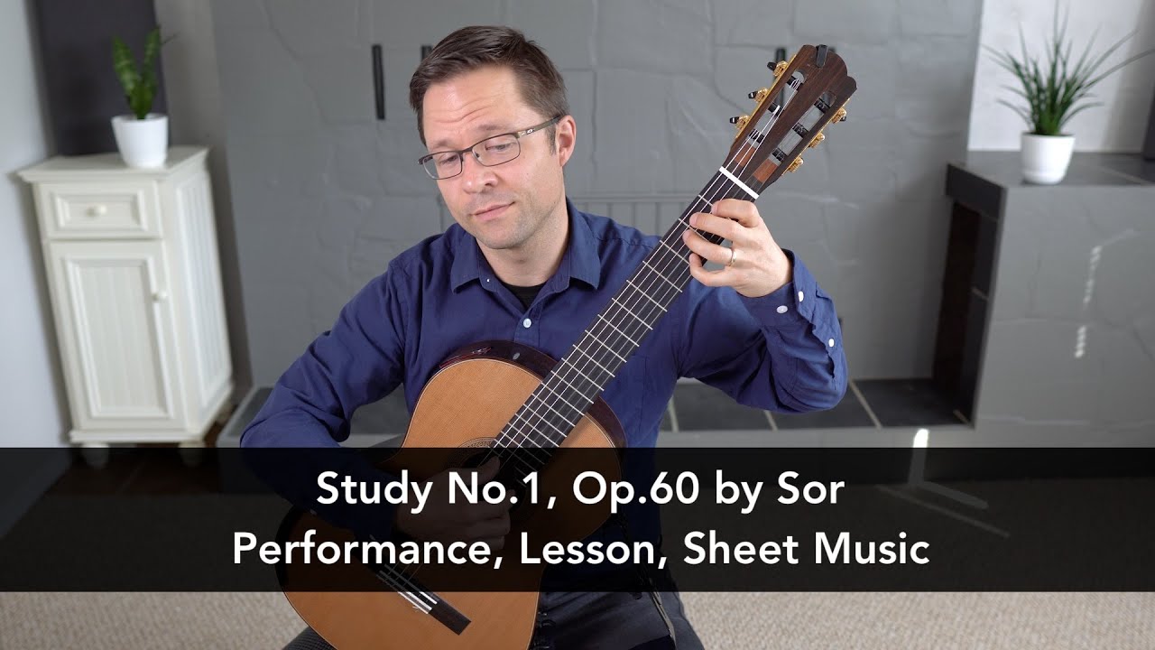 Study No.1, Op.60 by Fernando Sor and Lesson for Classical Guitar