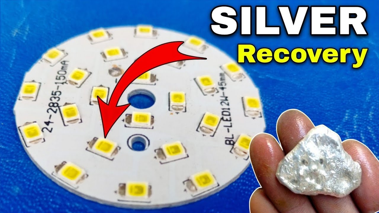 How to Silver Recovery From LED Bulb in Hindi/ Easy Process #silver