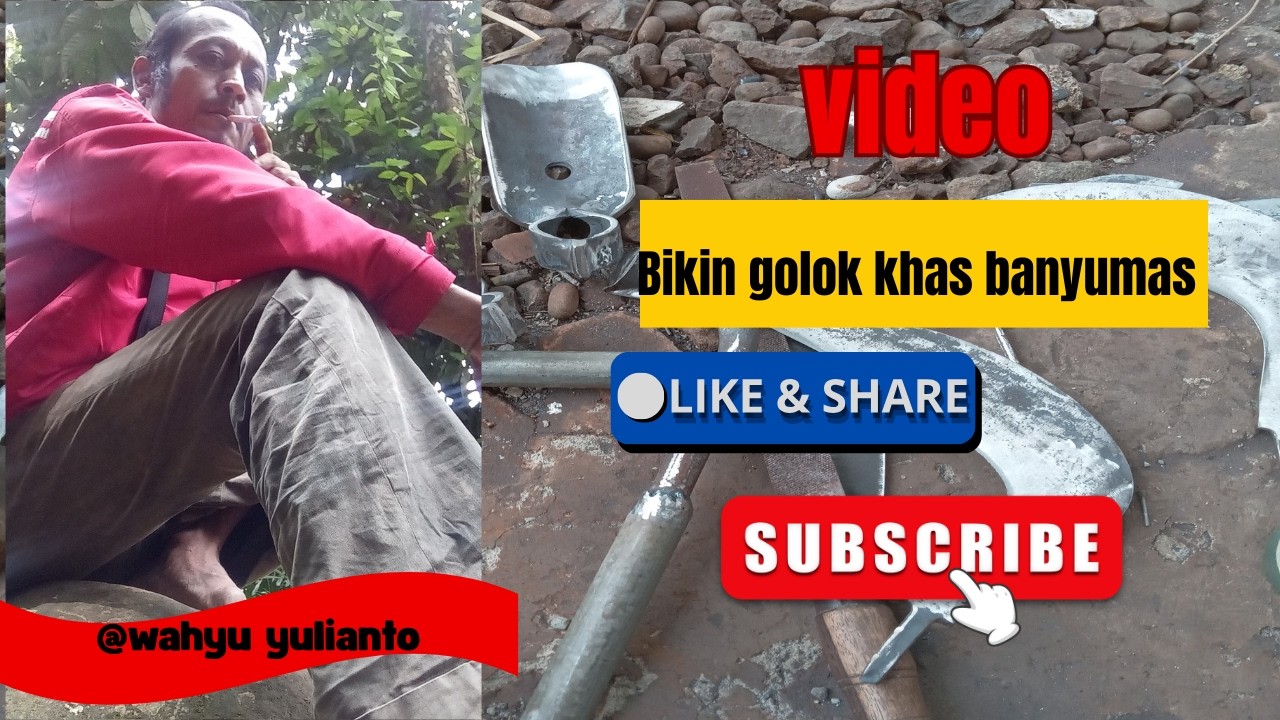 Video proses pengolahan limbah pir mobil menjadi sebuah senjata khas daerah banyumasan..#video