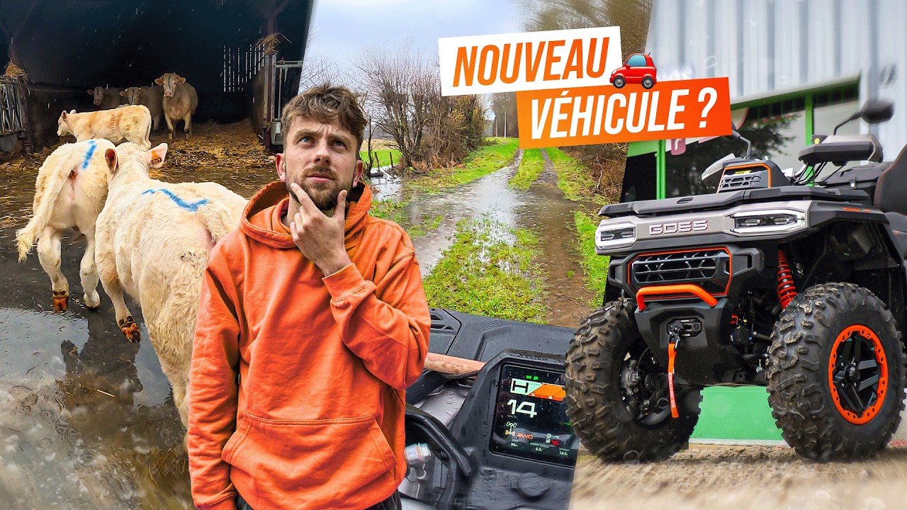IL N'ARRÊTE PAS DE PLEUVOIR ! Routine vache, nouveau véhicule…