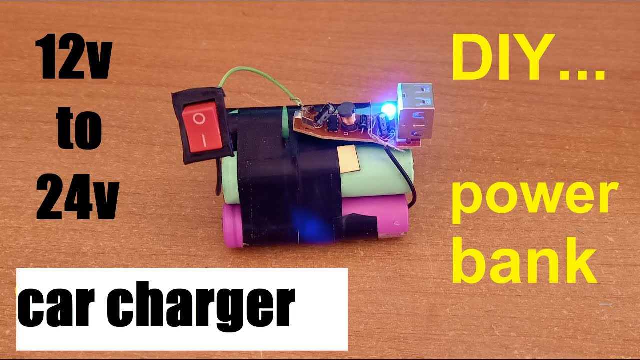 car charger 4 all phones كيفية صنع باور بنك بشاحن للهاتف الخاص بالسيارة