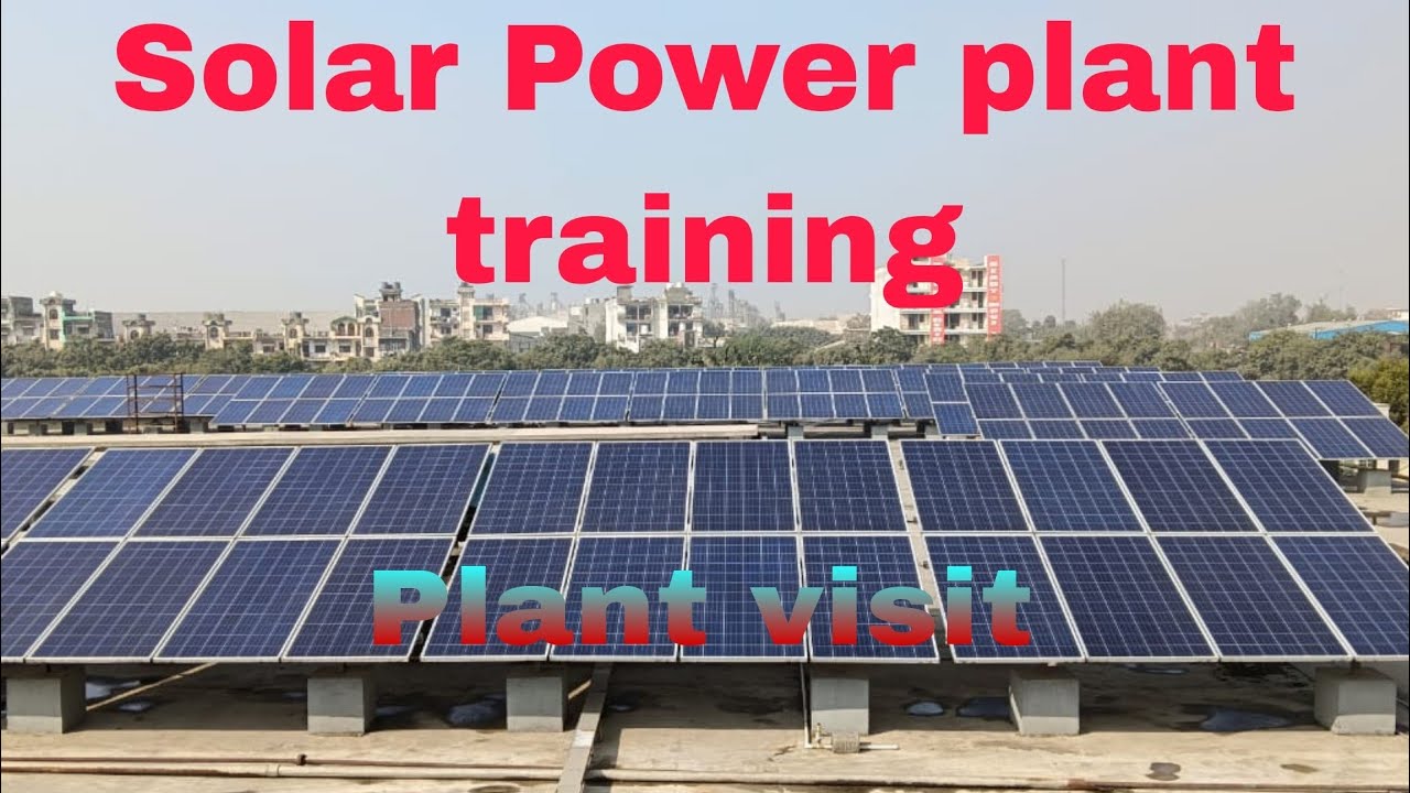 Solar Power plant training || rooftop solar plant visit || all about solar Power plant