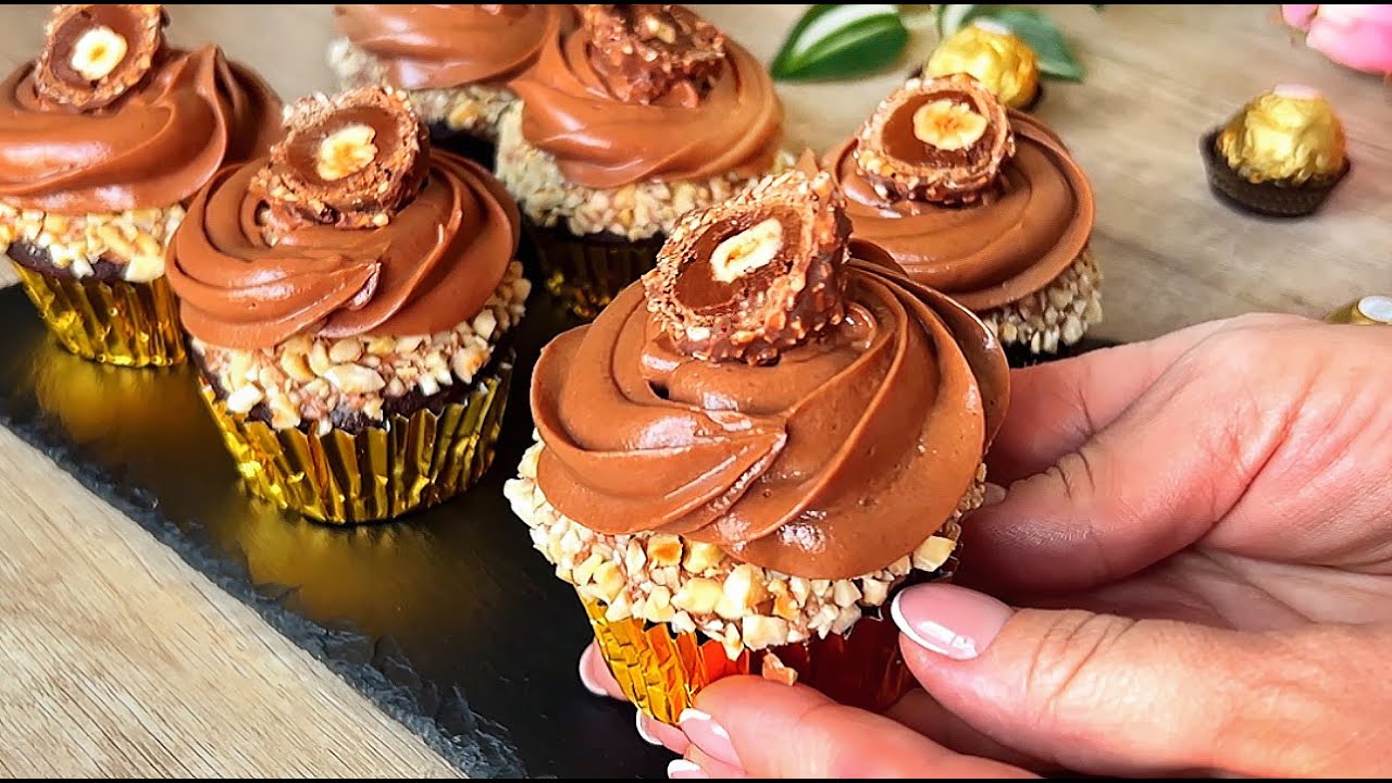 Ferrero Rocher🌰 Эти капкейки вы будете печь каждый день, просто и вкусно!