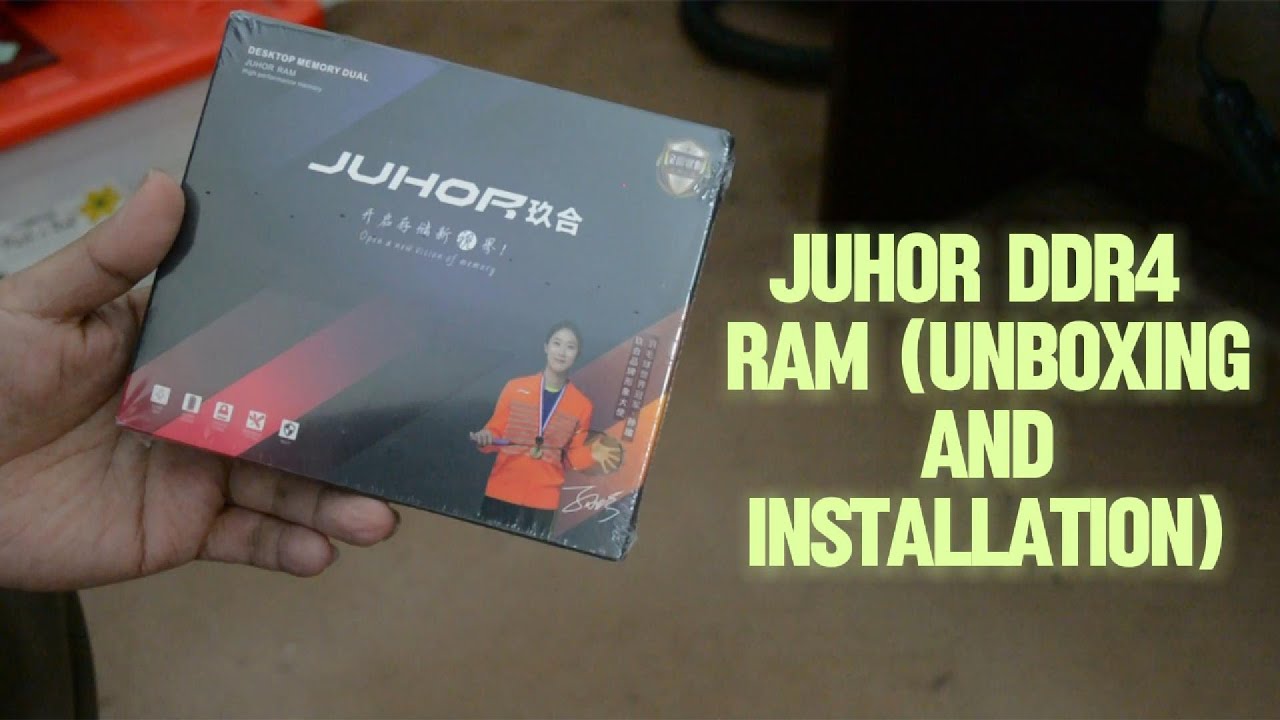 JUHOR DDR4 RAM (3600MT/s) Unboxing & Installation (XMP Profile failed)
