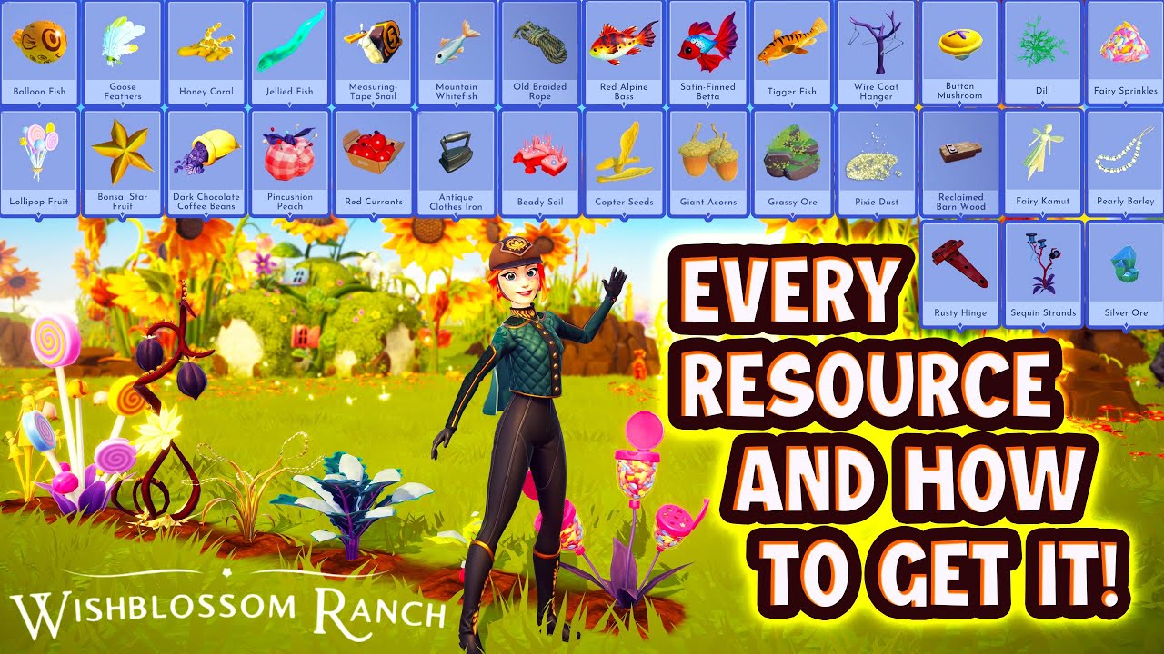 How To Get EVERY RESOURCE in Wishblossom Ranch DLC in Disney Dreamlight Valley. Full Guide.