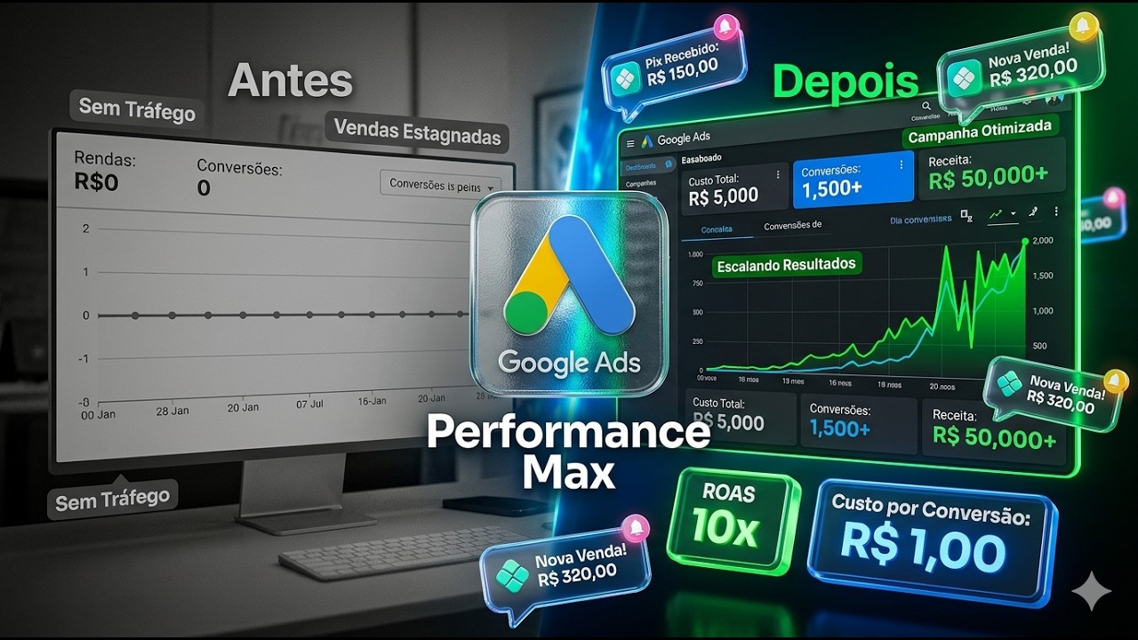 Campanha Performance Max - Venda mais investindo Pouco 🔥