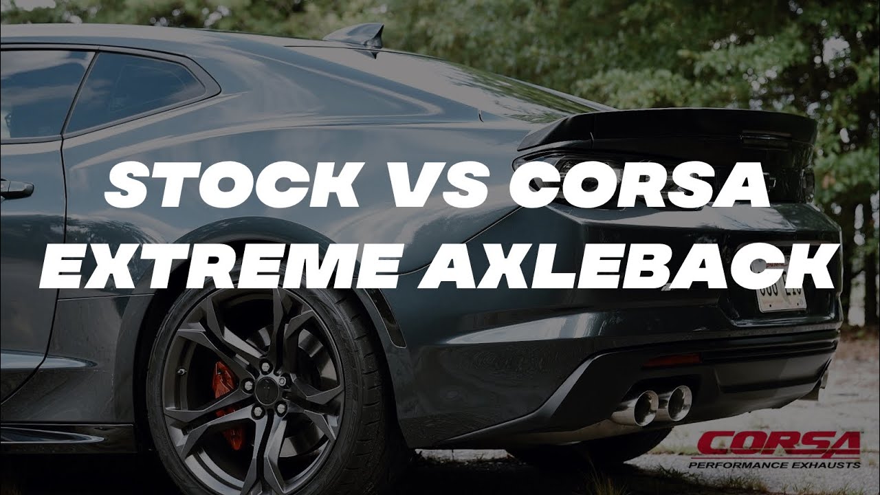 Corsa Variable Axleback vs Stock NPP - 2019 Camaro SS 1LE