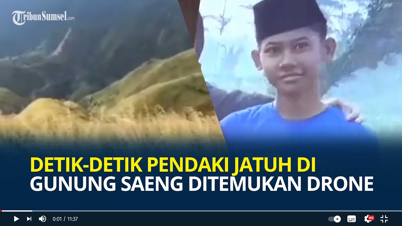 Detik-detik Jenazah Pendaki Jatuh ke Jurang Gunung Saeng Ditemukan Drone Tersangkut Semak-semak