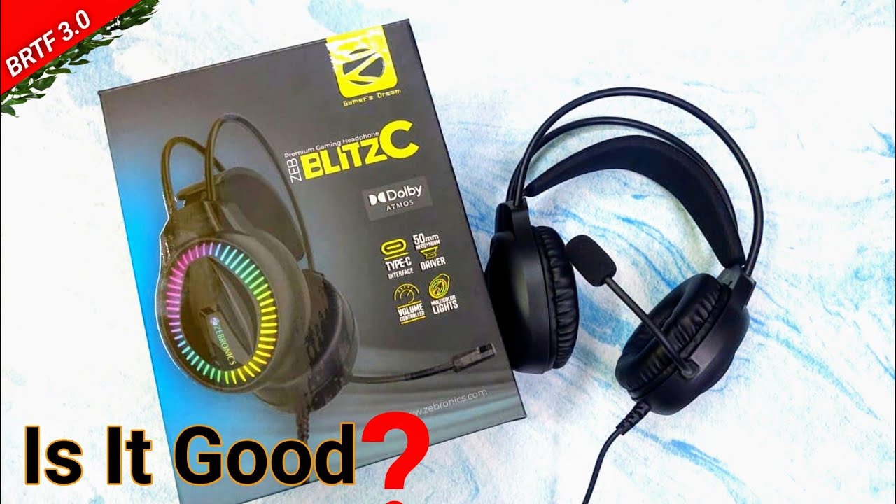 IS It Better ?  Zeb Blitz C Dolby Atmos Gaming Headphones Honest Review | BR Tech Films