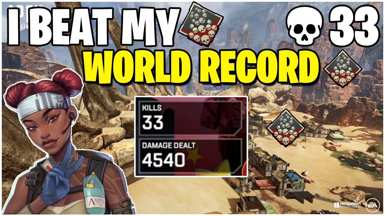 I Got 33 Kills SOLO on Apex Legends *WORLD RECORD*
