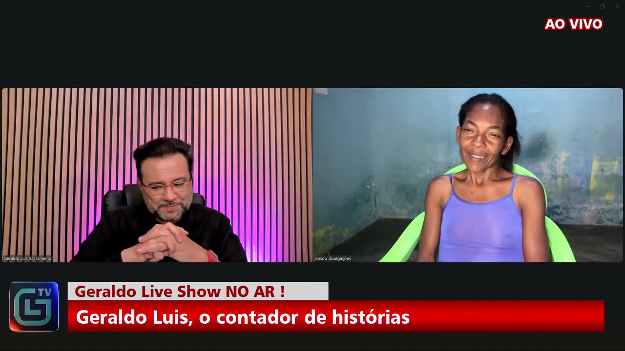 A história de Damiana Nascimento - Mãe, Faxineira e Cantora  - "Geraldo Luis Live Show"