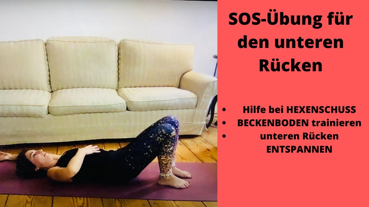 SOS-Übung für den unteren Rücken | Hilfe bei HEXENSCHUSS & effektive BECKENBODENÜBUNG