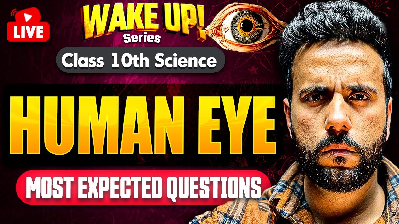 Class 10 Science Human Eye 👁️| Most Expected Questions | Boards 2025–26 Wake Up Series by Ashu Sir
