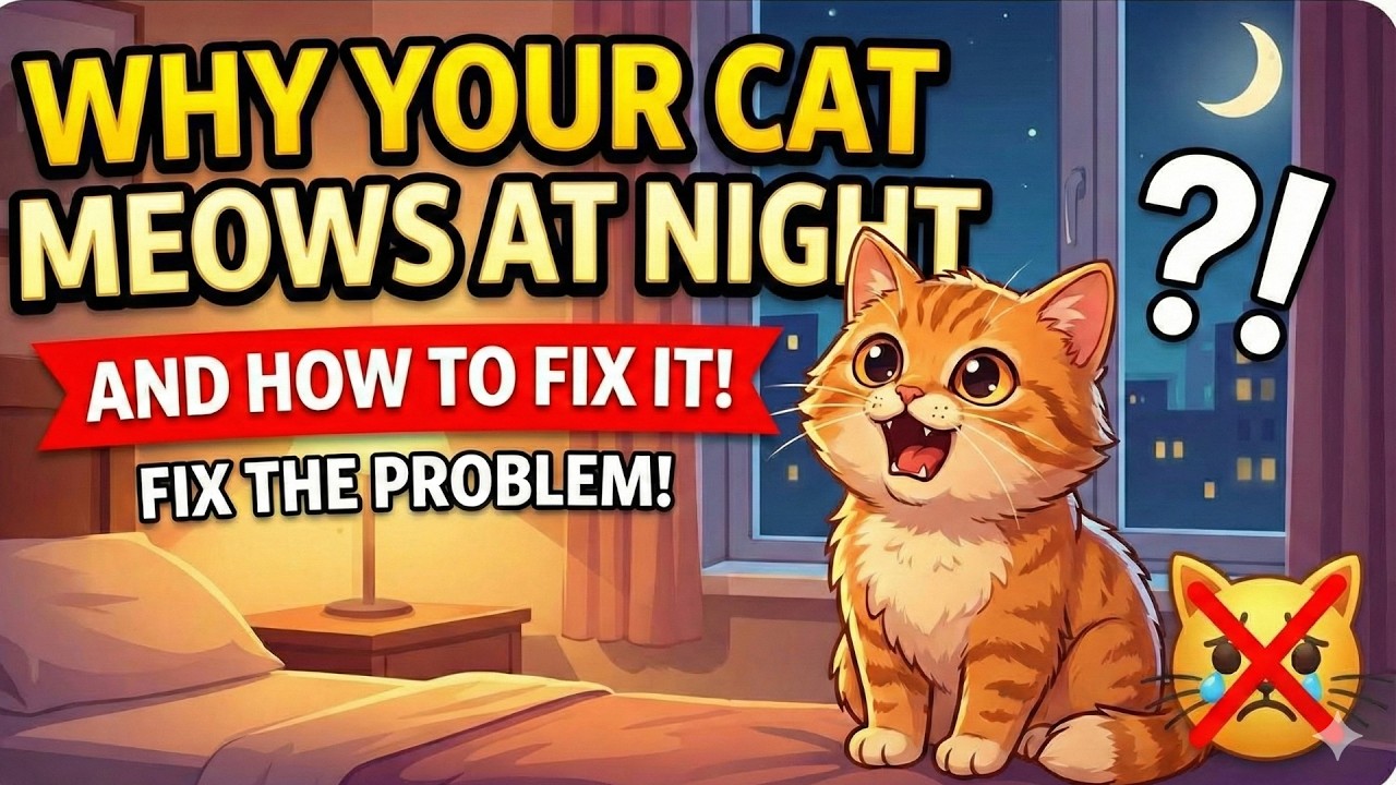 Why Your Cat Meows at Night and How to Fix It