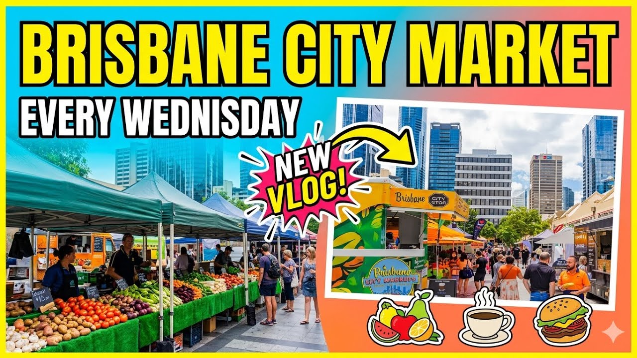 Brisbane City Markets|  4k Walking Tour 2023| #brisbanecity #brisbanemarkets #australia #queensland