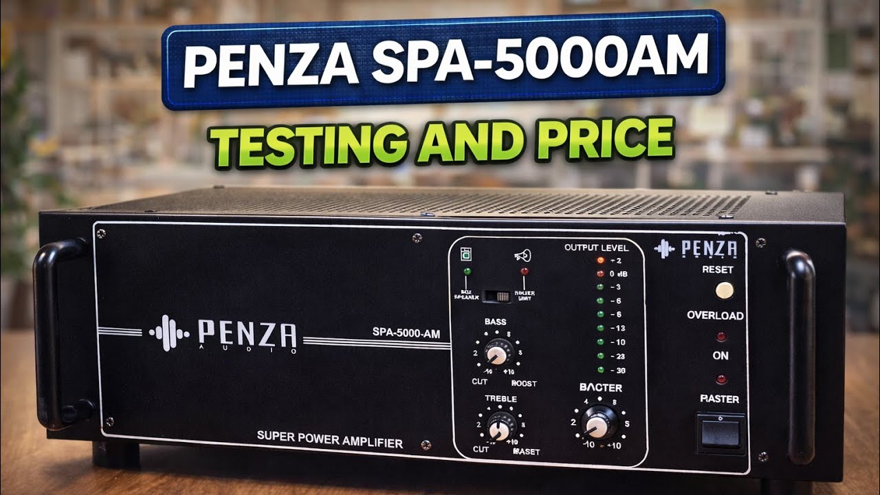 Penza SPA-5000AM 500 watt RMS Power original amplifier unboxing price and testing 
