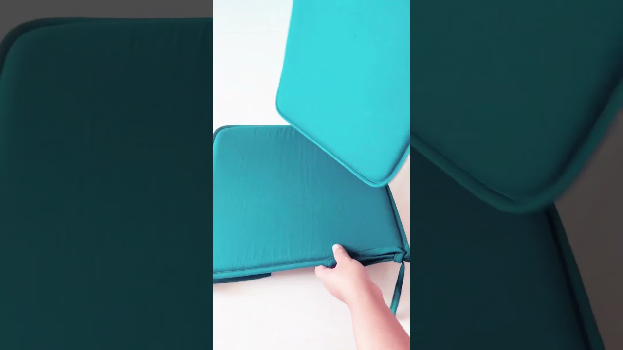Foam Chair Pad with High-Density Fill|Chair Cushion Pad|Square Chair Pad Botanical Green