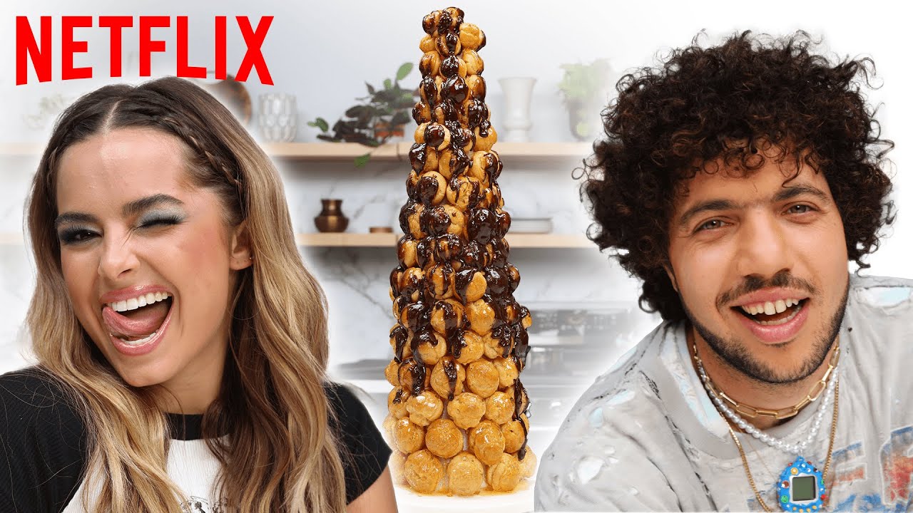 Addison Rae and Benny Blanco Try to Recreate the Croquembouche In He's All That | Netflix