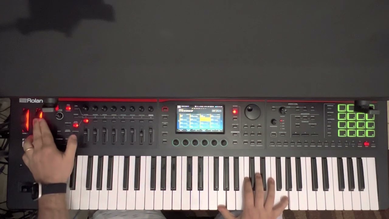Roland Fantom 0 - Programação de Piano com Pad para Worship…