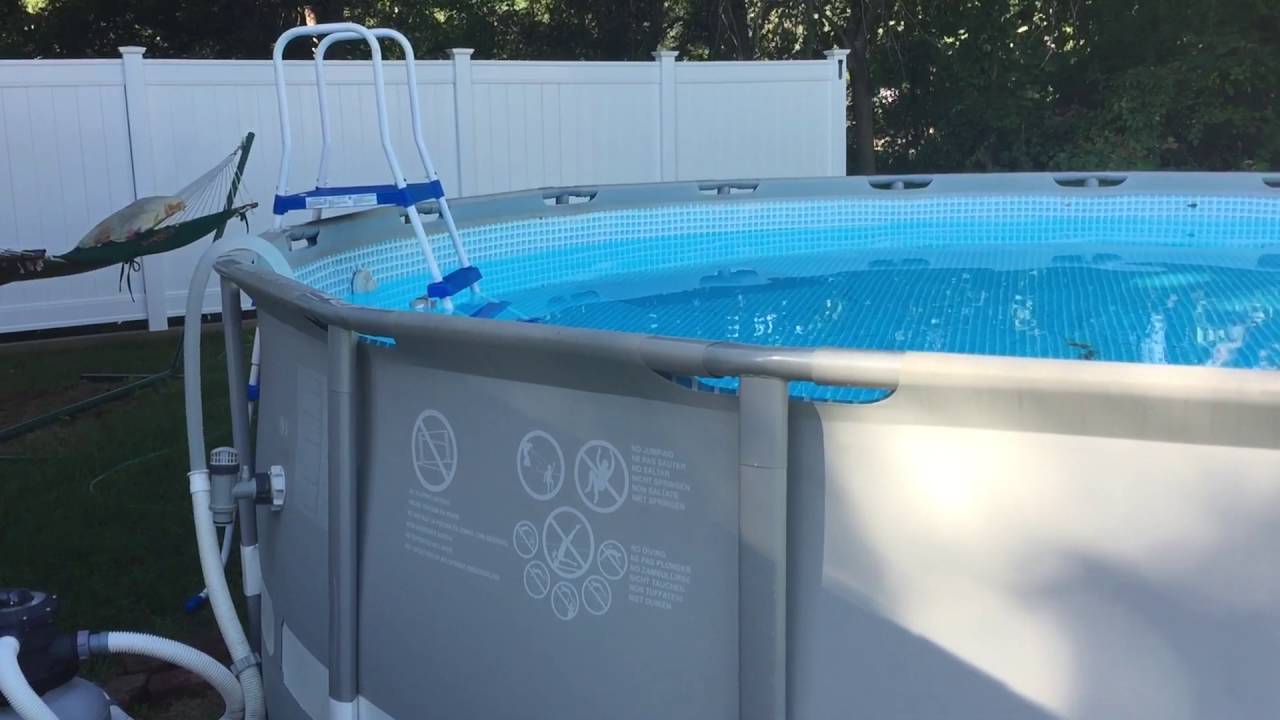 Слив воды из Intex UltraFrame — быстро и просто