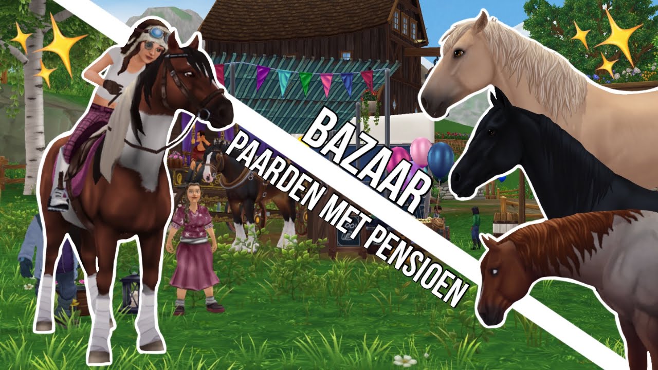BAZAAR & MUSTANGS MET PENSIOEN!? ||starstableonline||