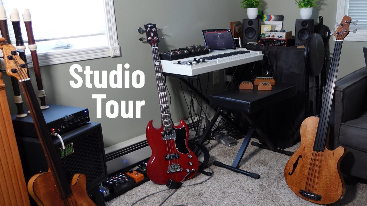 Studio Tour: Mellotron M4000D, Rob Allen and Gibson Bass, Hokema Kalimba, Aulos and Yamaha Recorder