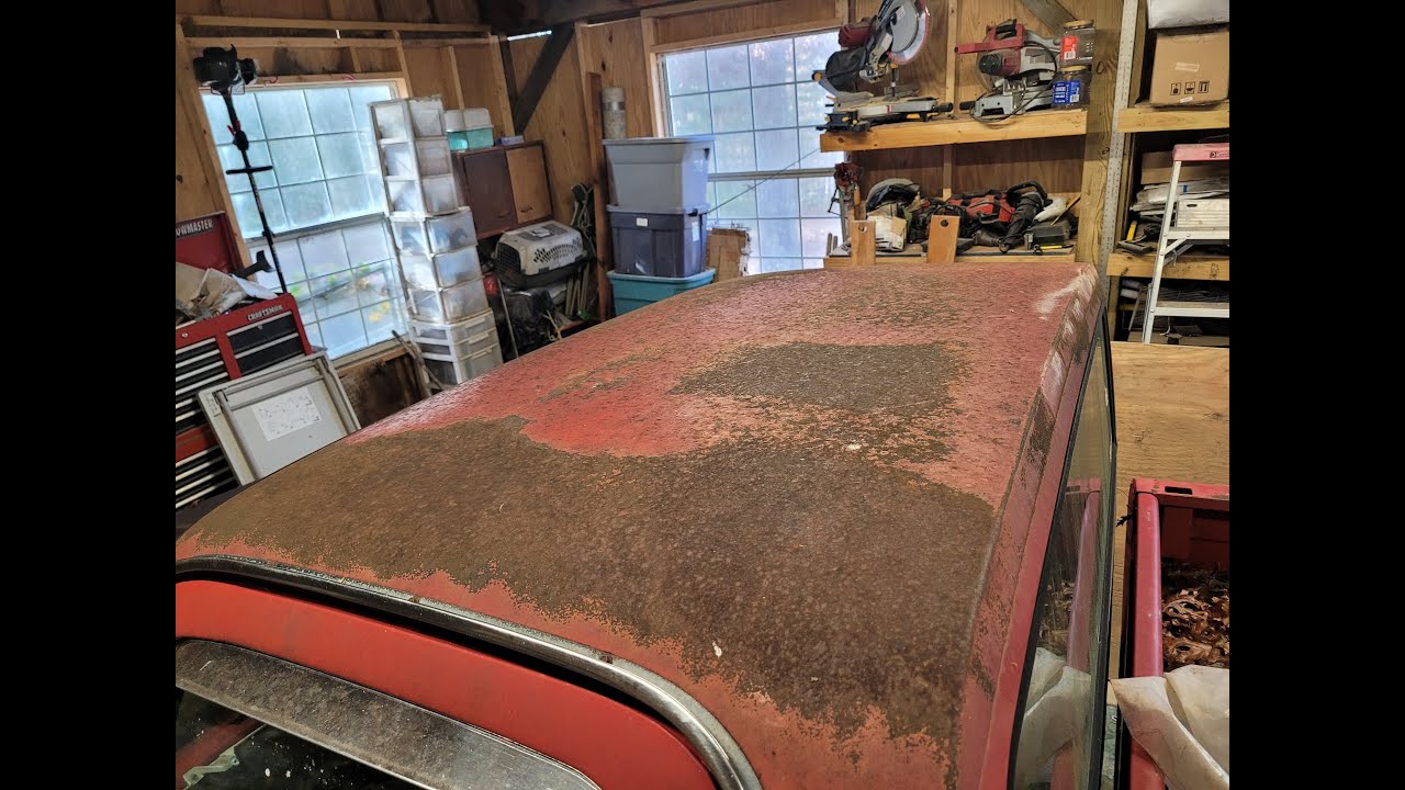 Removing Surface Rust from Top of Square Body Chevy Truck
