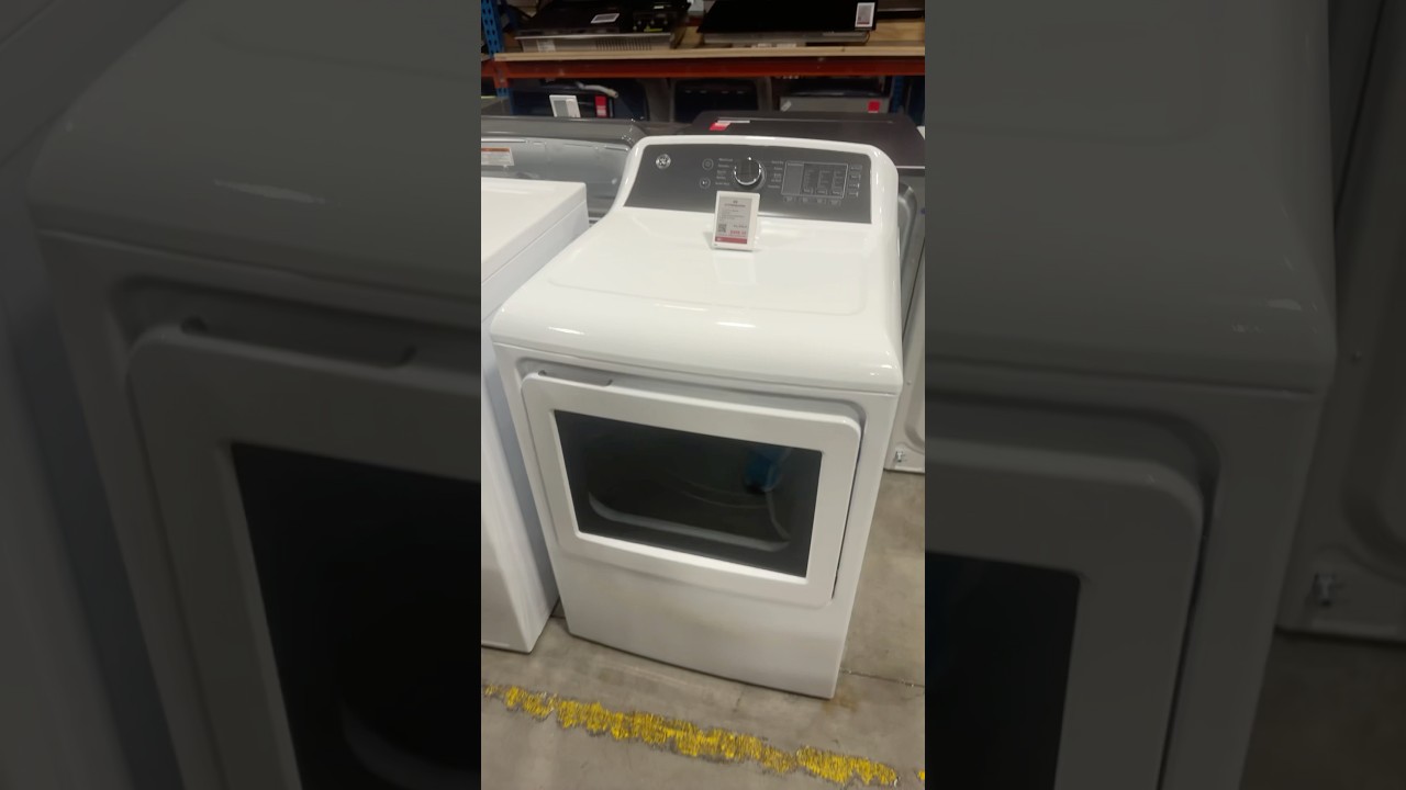 GE General Electric top load gas dryer white