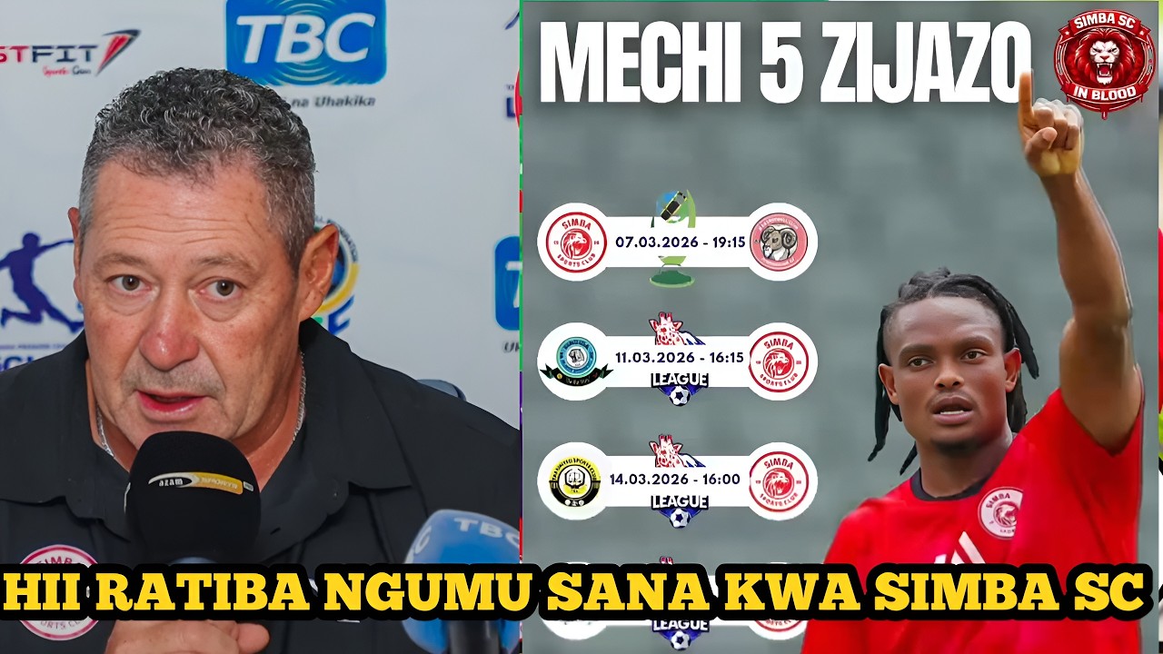 Tazama RATIBA Kamili Ya Mechi Za SIMBA Mwezi MARCH 2026, SIMBA Kucheza Mechi Ngumu LIGI KUU Na CRDB