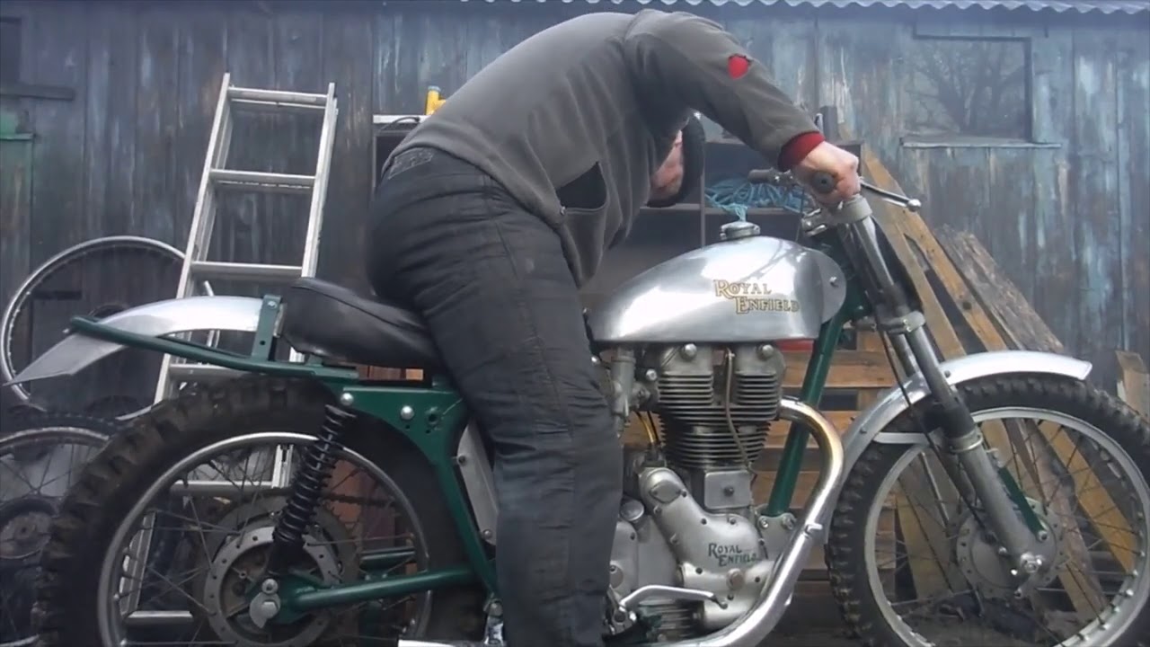 Первая попытка запуска Royal Enfield Big Head 500 Scrambler и обсуждение после переборки верхней ...