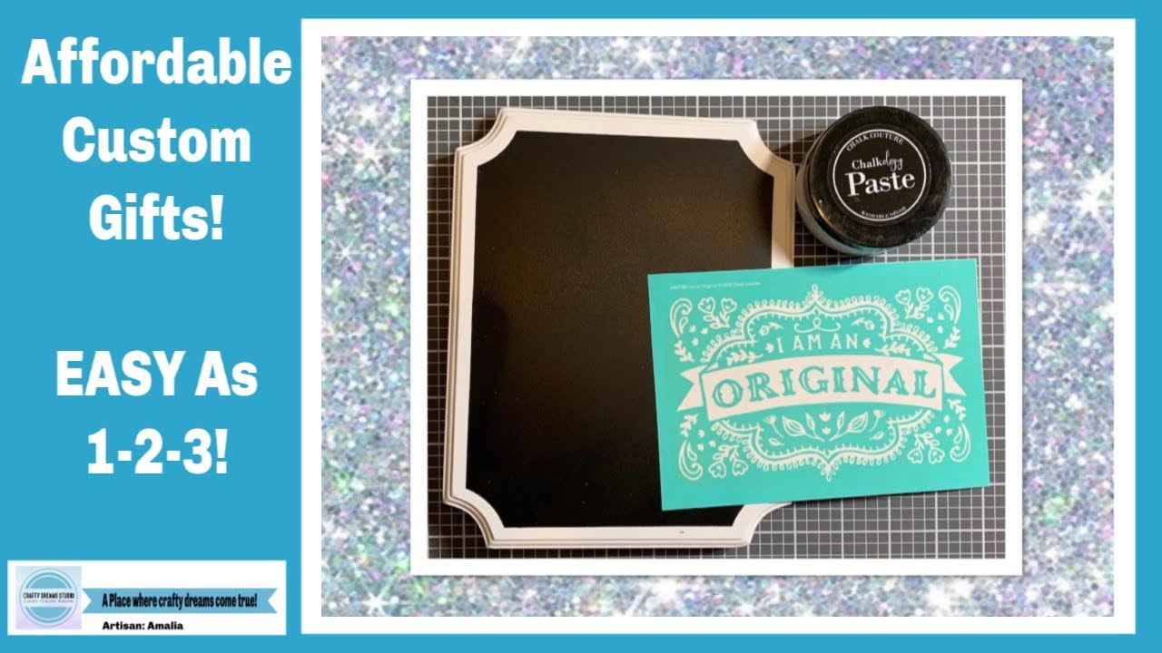 Chalk Couture~ Affordable Custom Gifts -Easy as 1-2-3