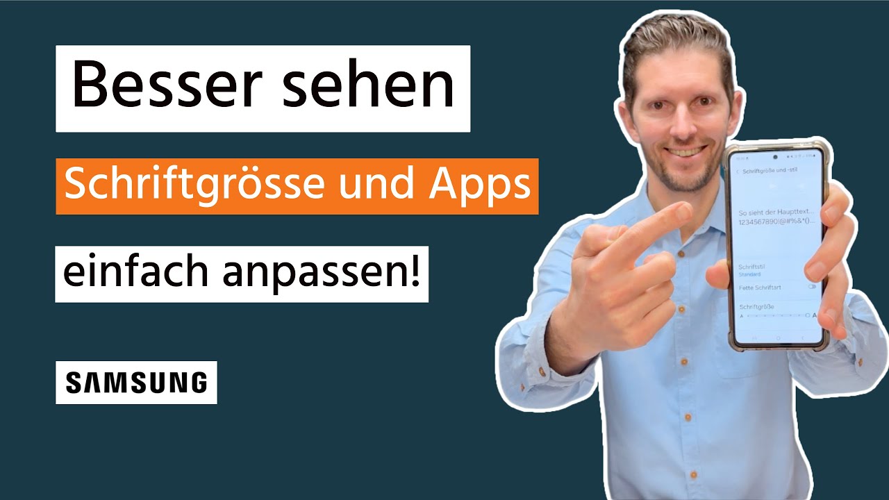 3 Tipps zur Vergrösserung der Schrift und Apps (Samsung | Android)