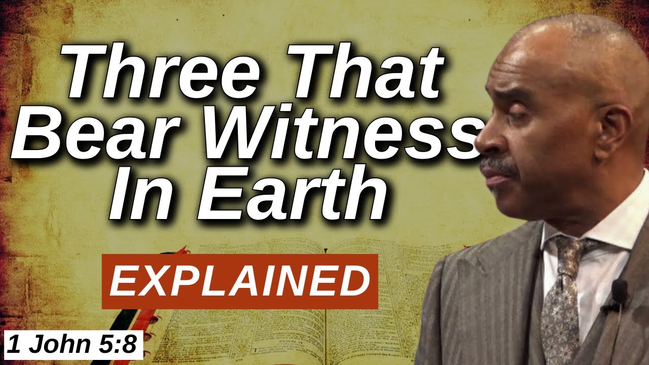 Pastor Gino Jennings Explains The Three That Bear Witness In Earth - 1 John 5:8