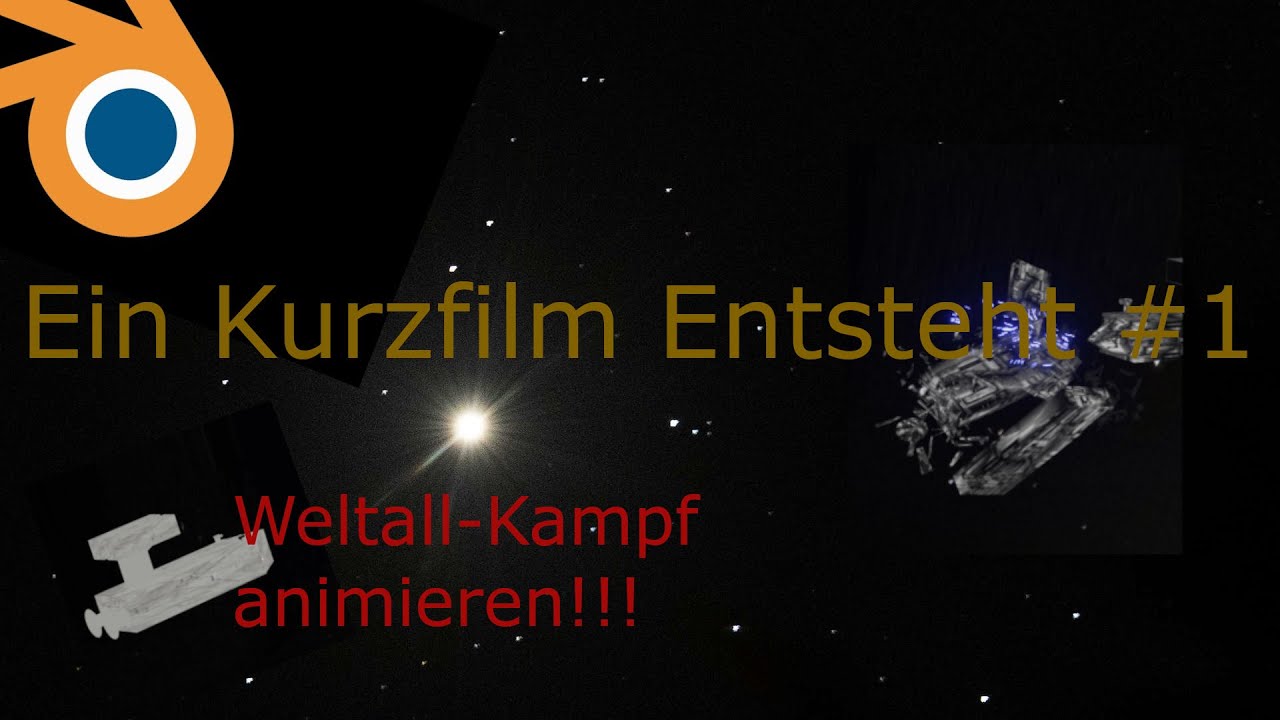 Star Wars Raumschiff Kampf animieren??? | Blender Kurzfilmanimation #01
