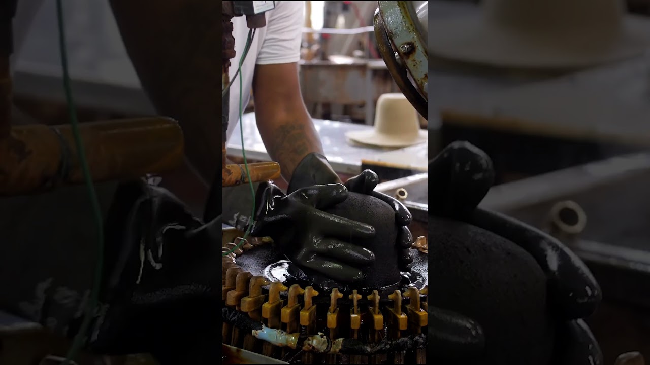 Making a $5,000 #cowboyhat involves precision and dedication at every step. #Stetson #Hats