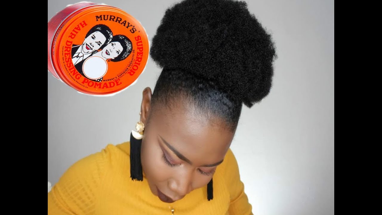 Murray's Superior Hair Dressing Pomade | high puff hairstyle on natural hair | AMIFULLEST