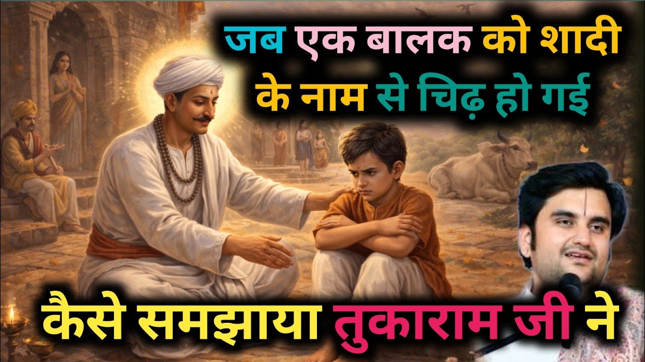 जब एक बालक को शादी के नाम से चिढ़ हो गई,कैसे समझाया तुकाराम जी ने?#bhaktipath #bhaktcharitra #katha