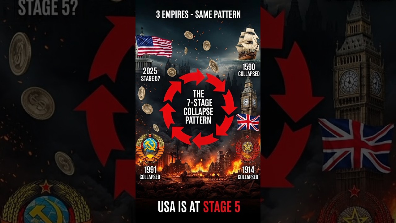 3 Empires Collapsed This Way - USA Is At Stage 5 