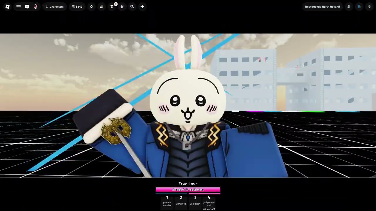 vergil showcase (jjs custom moveset)