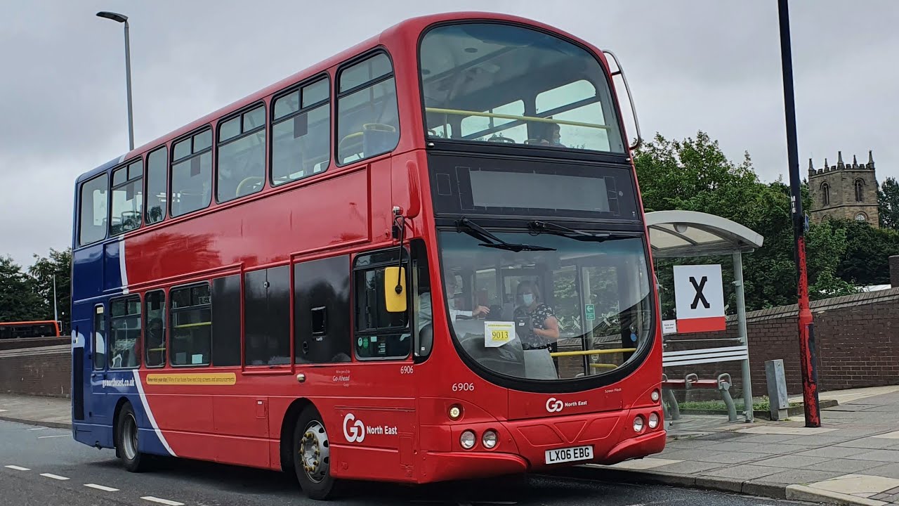 🚍🚍*Beast* Go North East 6906 LX06 EBG Volvo B7 on Tram Replacement