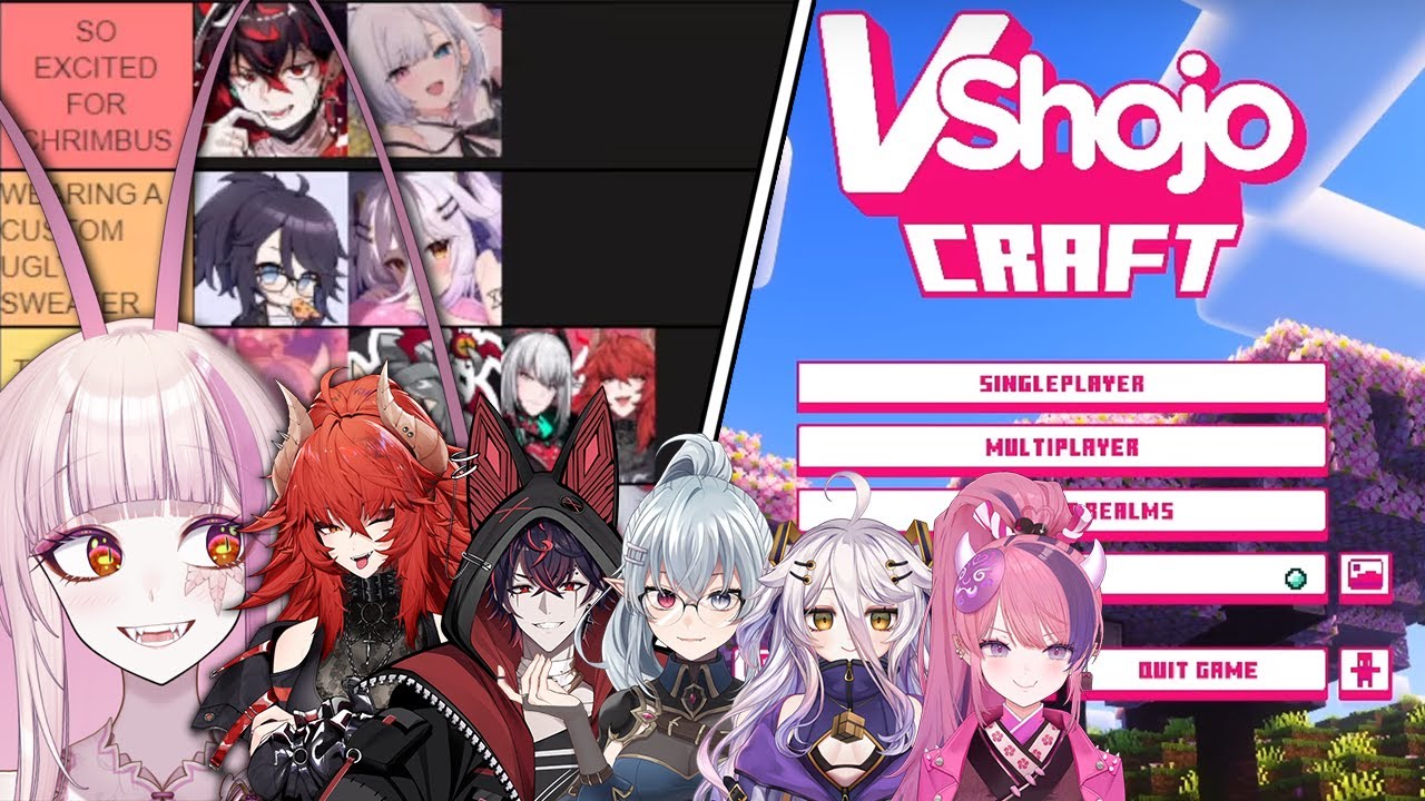 Ranking All VSHOJO MEMBERS & Playing Modded Minecraft ft.VShojo