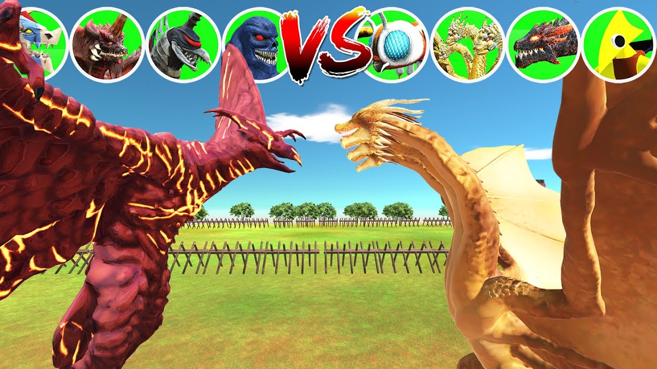 Kaiju Tournament 1VS1: Team King Ghidorah VS Team Rodan [ARBS]