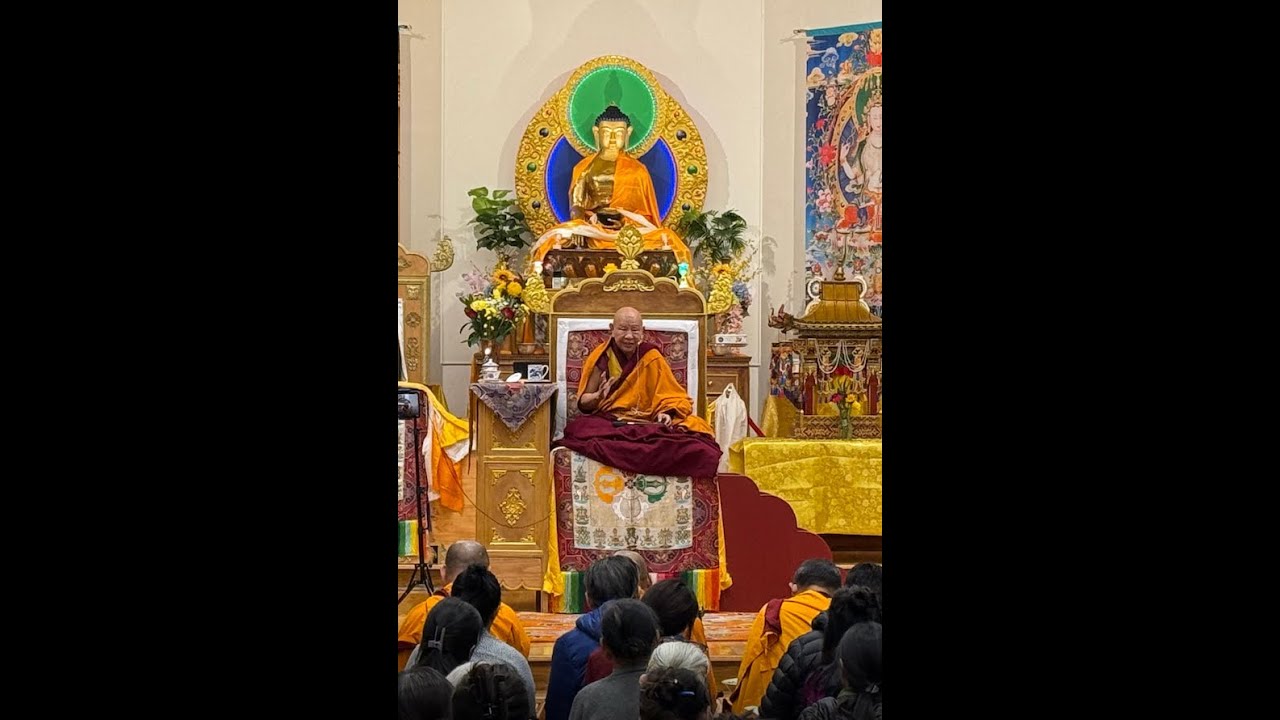 བློ་སྦྱོང་དོན་བདུན་མའི་བཀའ་ཁྲིད། - Teachings on the Seven Point Mind Training by HE Jhado Rinpoche