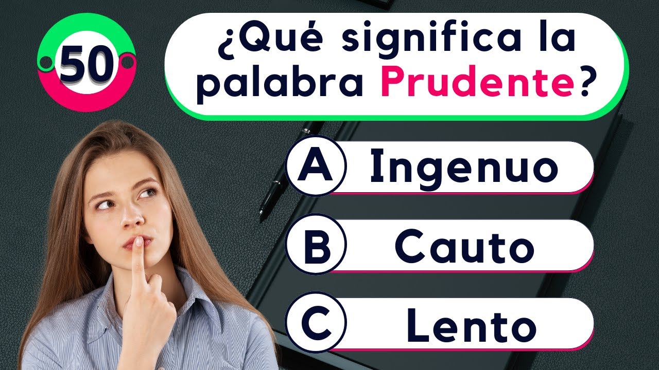 Examen de Vocabulario✅ ¿Acertarás las 50 preguntas?