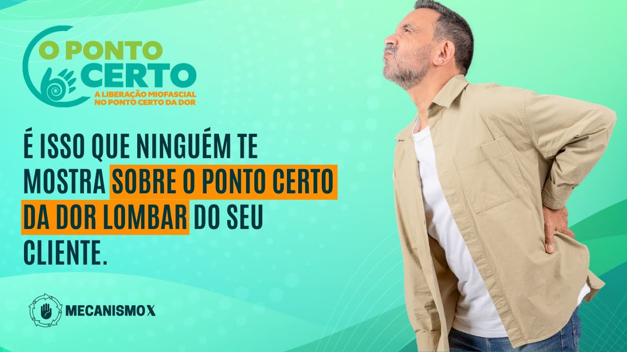 É ISSO QUE NINGUÉM TE MOSTRA SOBRE O PONTO CERTO DA LOMBAR NA HORA DE LIBERAR O PACIENTE.