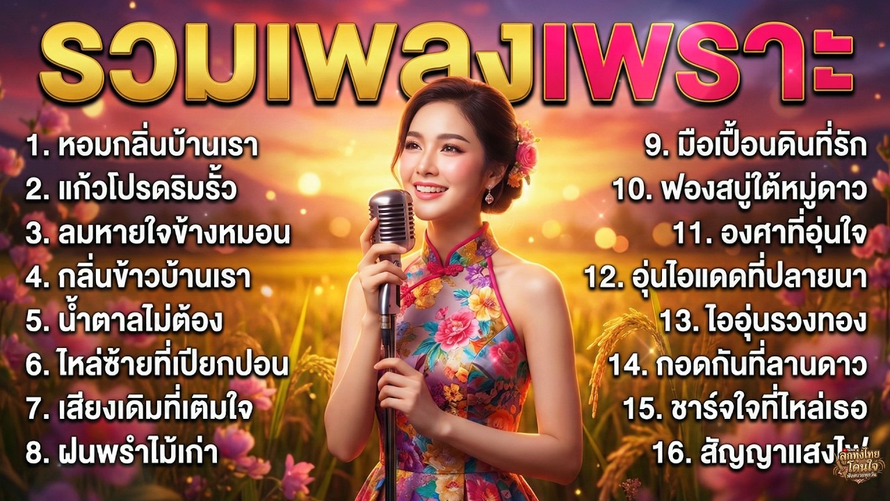 รวมเพลงลูกทุ่ง 2026 รวมเพลงรักฟังสบาย ฟังตอนทำงาน เพลินๆ