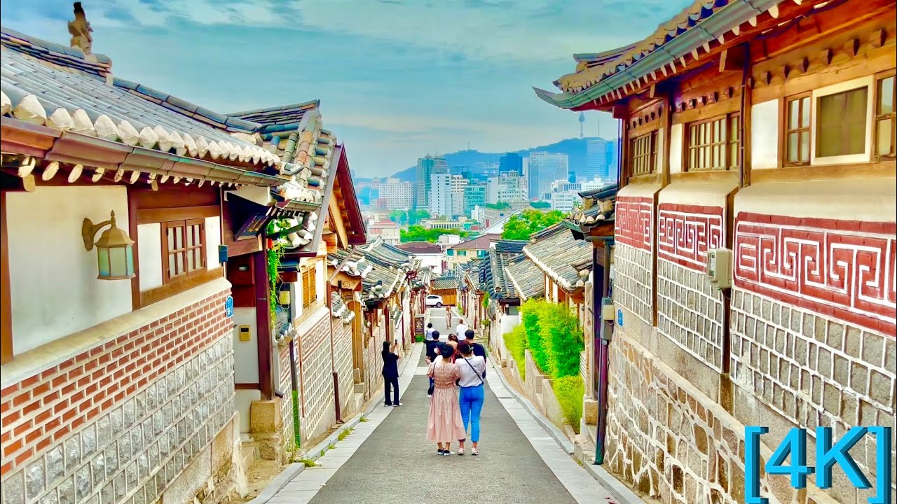 [4K SEOUL] Afternoon at Bukchon Hanok Village(Binaural Sounds)
