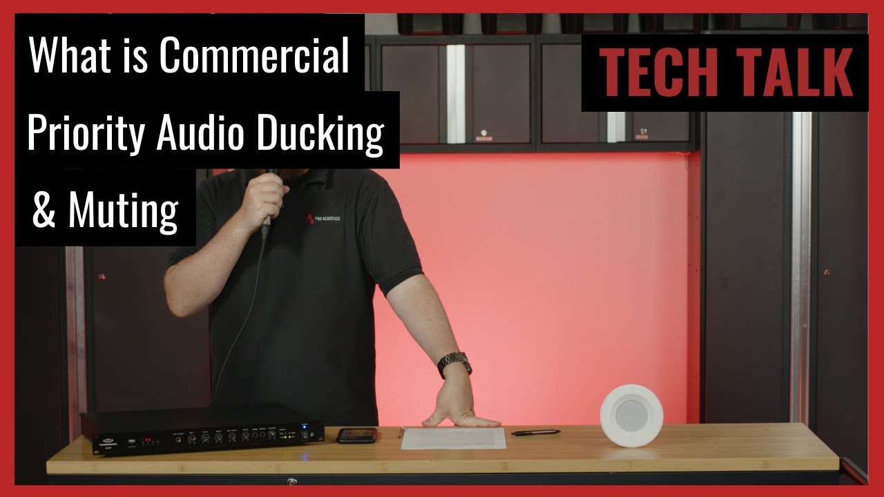 What is Commercial Priority Audio Ducking & Muting on Pro Acoustics Tech Talk Episode 71