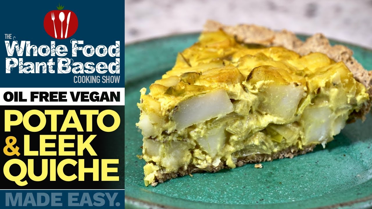 TASTY PLANT BASED POTATO & LEEK QUICHE 🥧 Breakfast, lunch, or dinner done right!